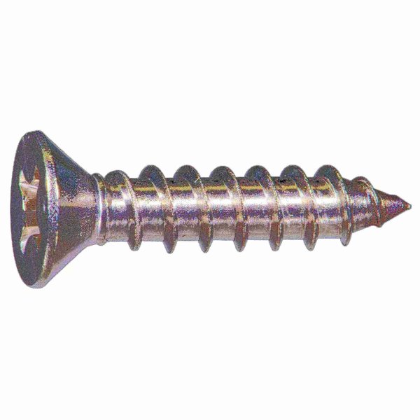 Midwest Fastener Sheet Metal Screw, #12 x 1 in, 316 Stainless Steel Flat Head Phillips Drive, 12 PK 932316